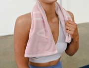 Aurora Antibacterial Sweat Towel - Pink